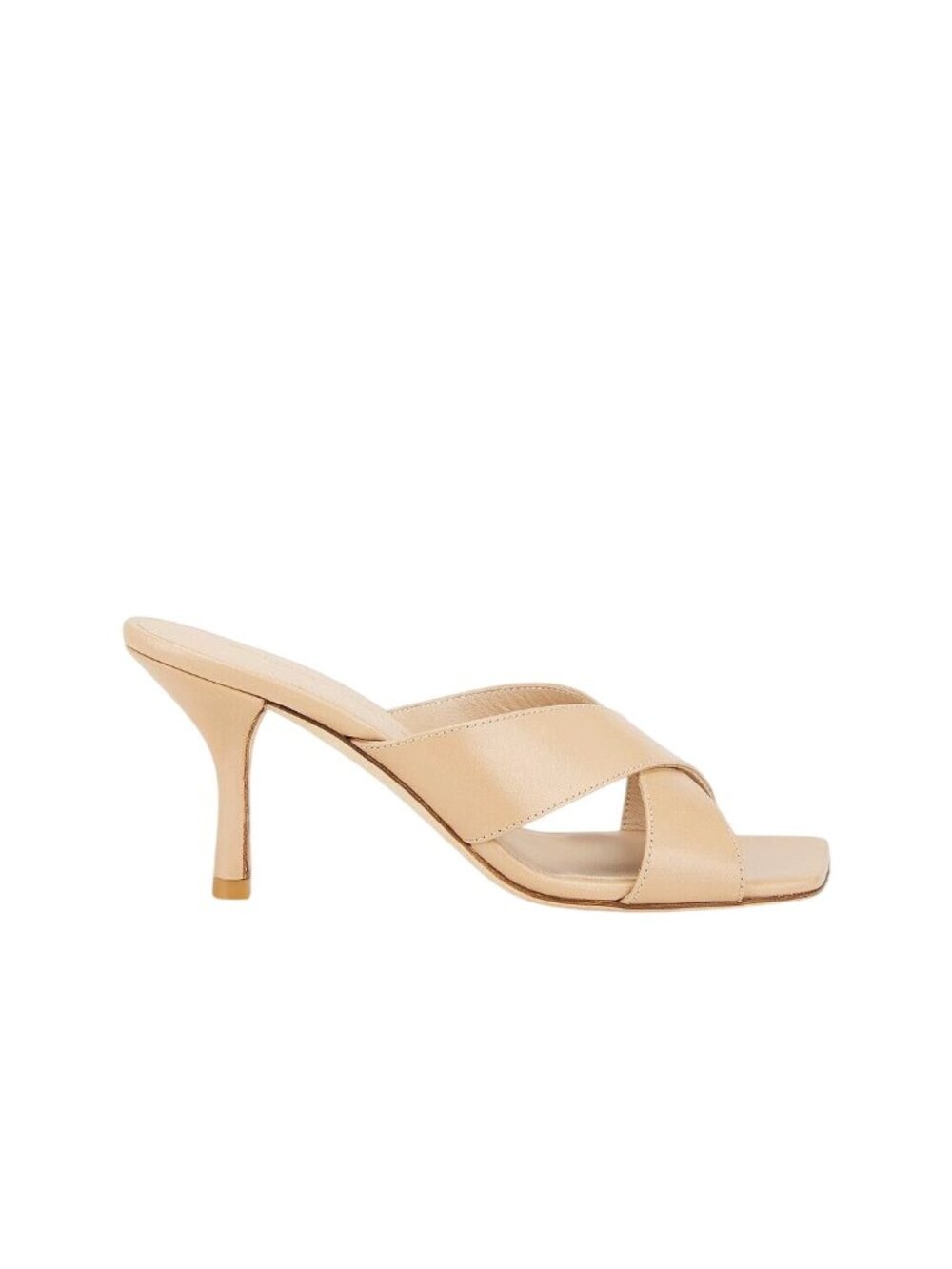 Stuart Weitzman Dayna Slides 75 in Adobe 7 with Box Womens High Heels